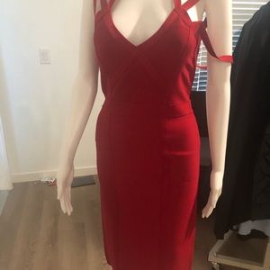 Brand New without tags Bebe Red Bandage dress